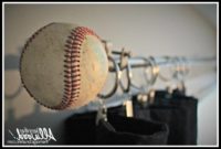 Baseball Curtain Rod Finials