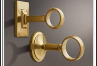 Brass Curtain Rod Holders Brass Curtain Rod Holders