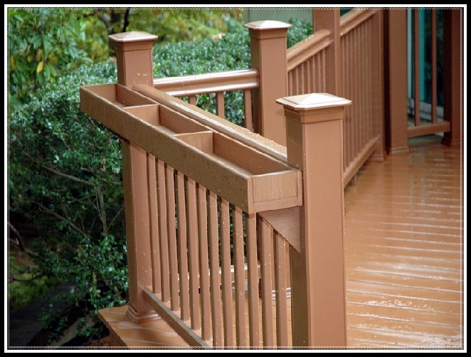 Deck Railing Planter Box Plans Decks Home Decorating Ideas Deck Railing Planter Box Plans