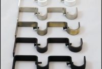 Double Curtain Rod Brackets Antique Brass Double Curtain Rod Brackets Antique Brass