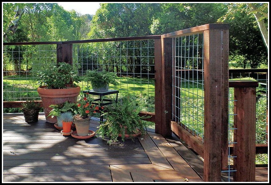 Hog Wire Deck Railing Plans Decks Home Decorating Ideas Hog Wire Deck Railing Plans Decks Home Decorating Ideas