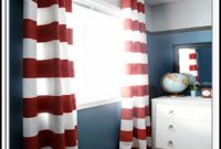 Red Striped Curtain Panels Red Striped Curtain Panels