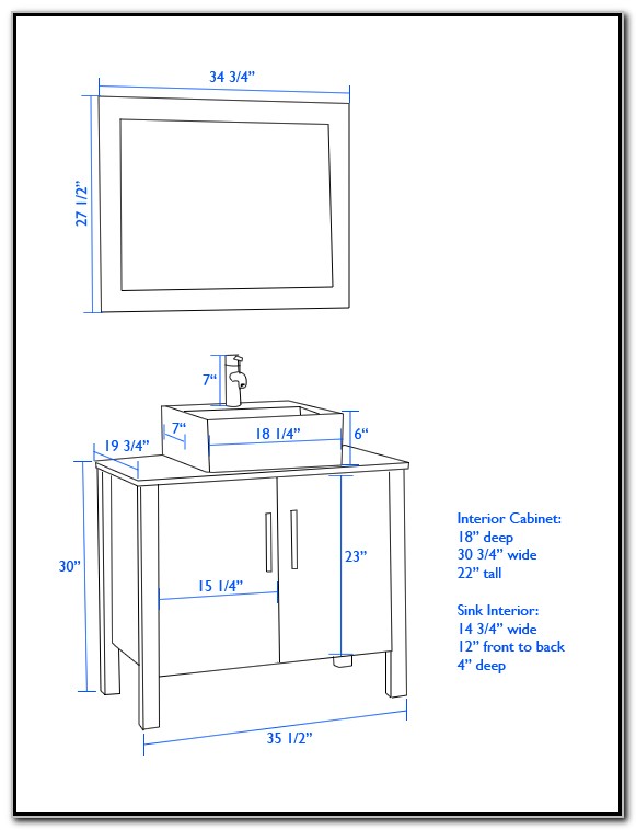 Bathroom Vanity With Vessel Sink Height - Sink And Faucets ...
