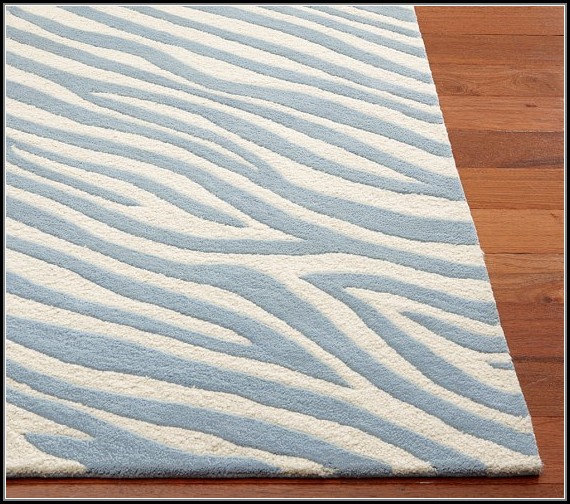 Blue Zebra Print Rug Rugs Home Decorating Ideas KDqYZ038WM