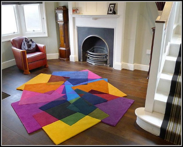 Bright Multi Colored Area Rugs Home Decorating