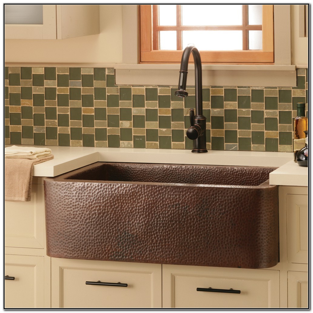Copper Apron Farmhouse Kitchen Sink Sink And Faucets