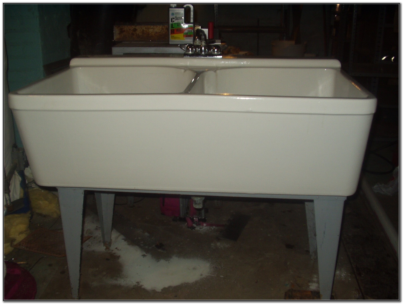 Crane Double Basin Utility Sink Sink And Faucets Home