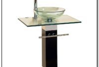 Glass Bathroom Vessel Sink Vanity Pedestal Glass Bathroom Vessel Sink Vanity Pedestal