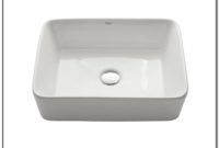 Kraus White Rectangular Ceramic Vessel Sink Kraus White Rectangular Ceramic Vessel Sink