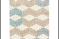 Marslev Rug High Pile Turquoise Beige Marslev Rug High Pile Turquoise Beige