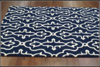 Navy White Bath Rug Navy White Bath Rug