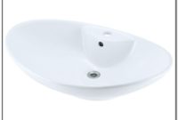 Polaris White Porcelain Vessel Sink Polaris White Porcelain Vessel Sink