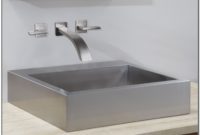 Square Stainless Steel Bathroom Sink Square Stainless Steel Bathroom Sink