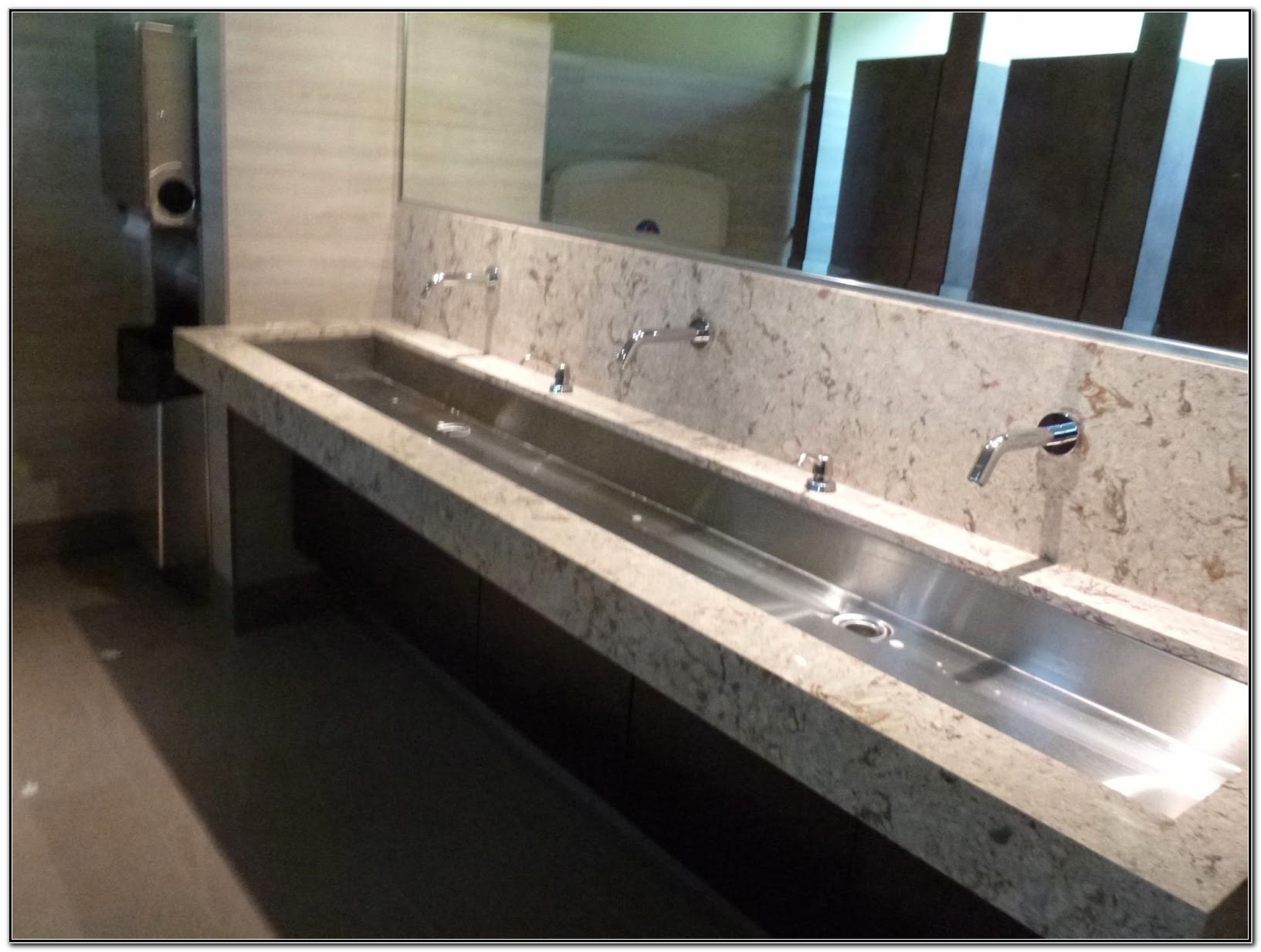 Stainless Steel Trough Sink Bathroom Sink And Faucets