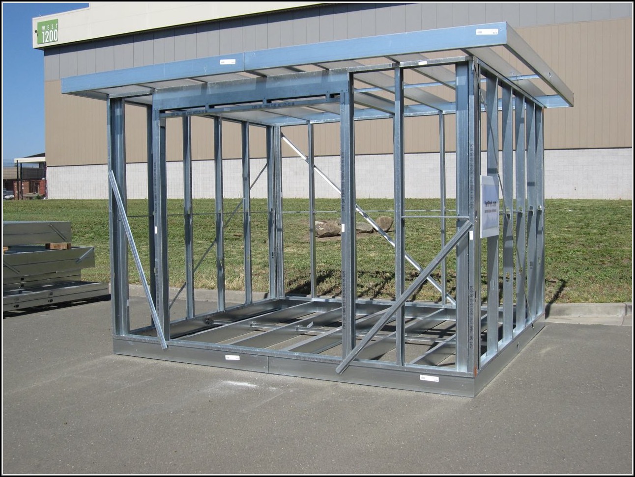 Steel Frame Shed Kits Sheds Home Decorating Ideas