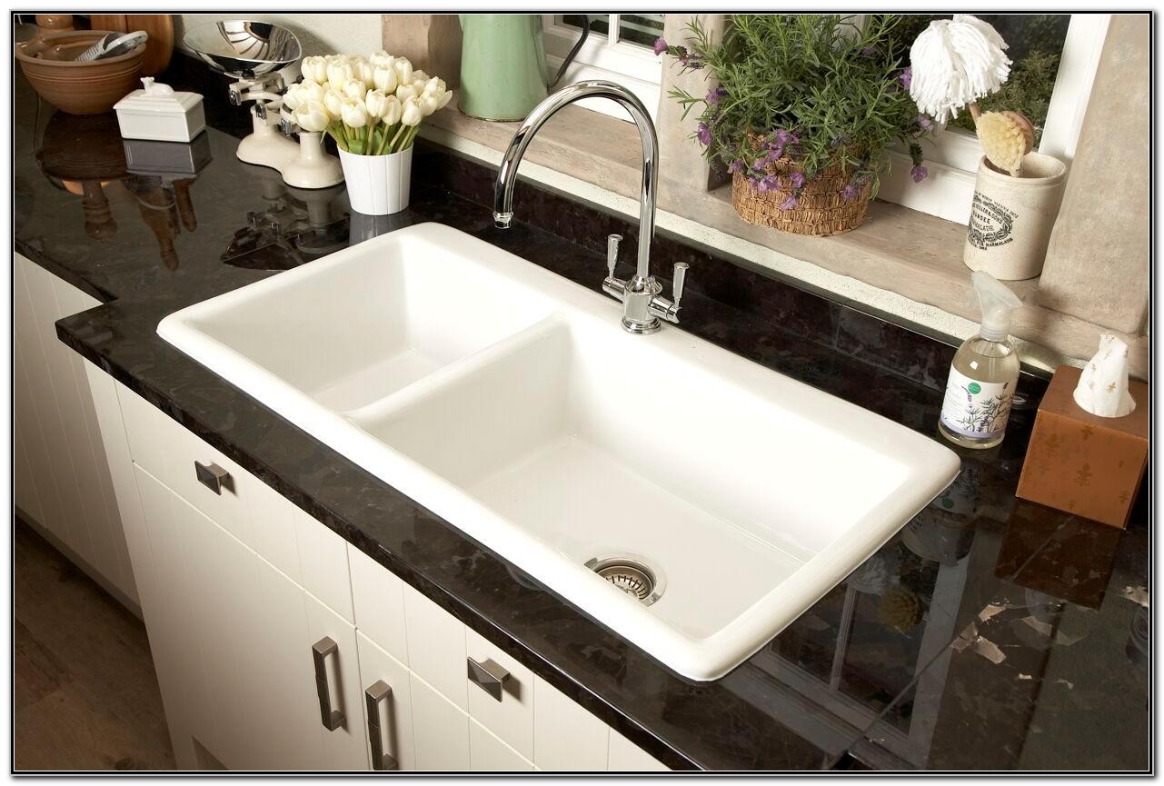 Undermount Double Ceramic Kitchen Sink Sink And Faucets