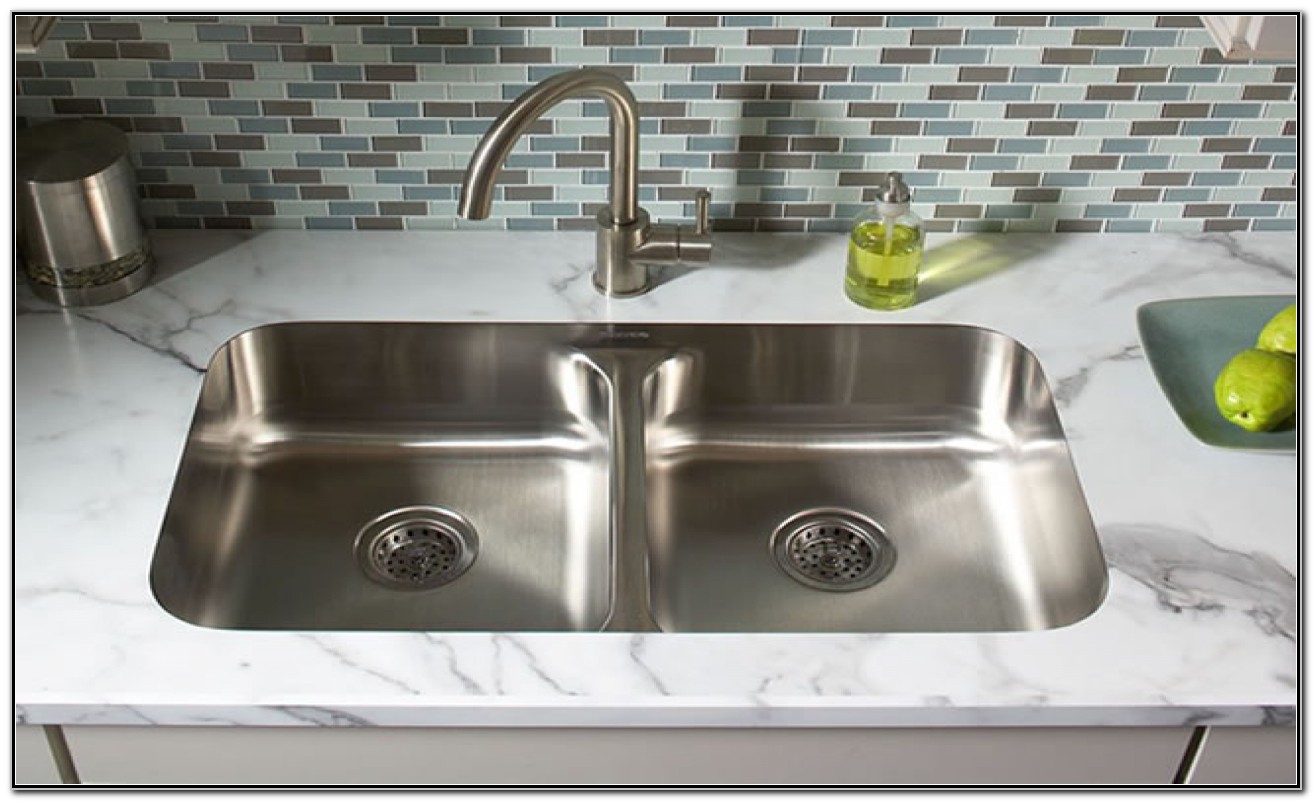 Undermount Sink With Wilsonart Laminate And Faucets