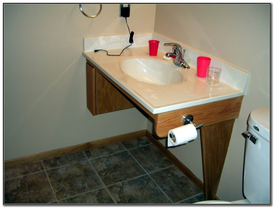 accessible bathroom sink height