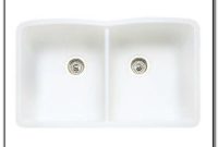 White Double Bowl Undermount Kitchen Sink White Double Bowl Undermount Kitchen Sink