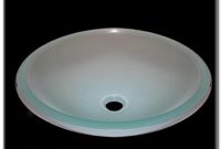 White Frosted Glass Vessel Sink White Frosted Glass Vessel Sink