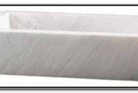 White Marble Rectangular Vessel Sink White Marble Rectangular Vessel Sink