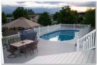 Above Ground Oval Pool Deck Ideas Above Ground Oval Pool Deck Ideas