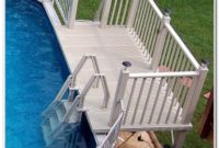 Above Ground Pool Deck Ladder Steps