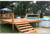 Above Ground Pool With Deck Cover Above Ground Pool With Deck Cover