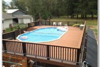 Above Ground Pool With Deck Kit Above Ground Pool With Deck Kit