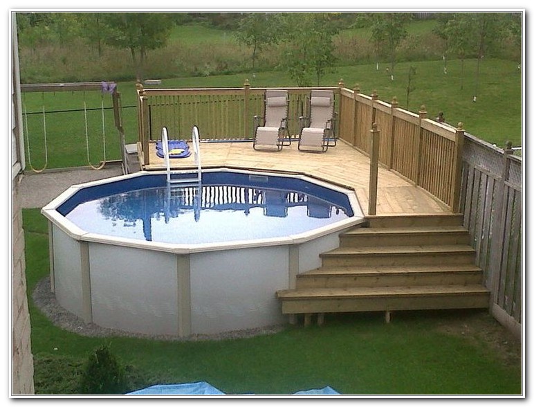 Above Ground Swimming Pool Decks Designs Home Decorating