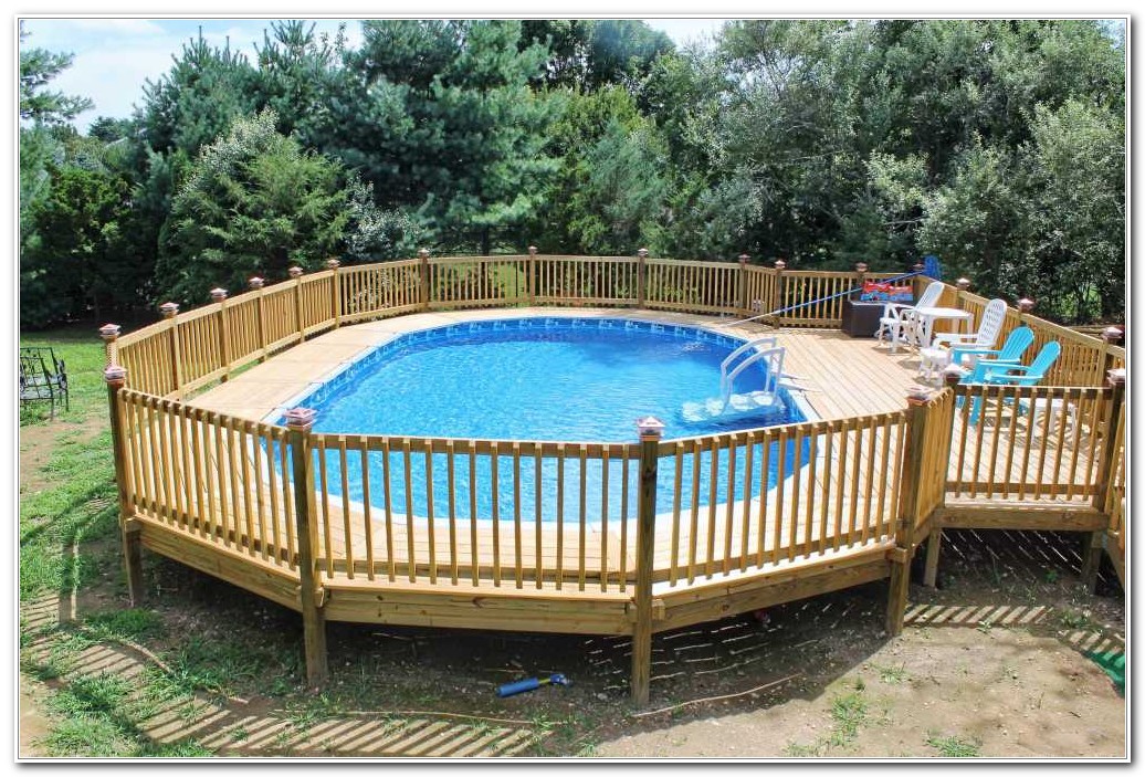 Deck Around  Above  Ground  Pool  Ideas  Decks Home 