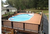 Round Above Ground Pool Deck Kits Round Above Ground Pool Deck Kits