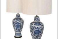 Blue And White Porcelain Table Lamps Blue And White Porcelain Table Lamps