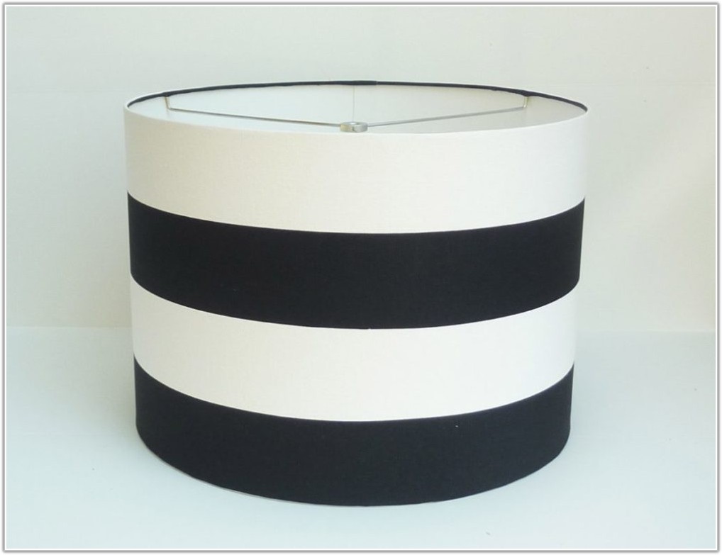 Blue And White Striped Lamp Shades Lamps Home Decorating