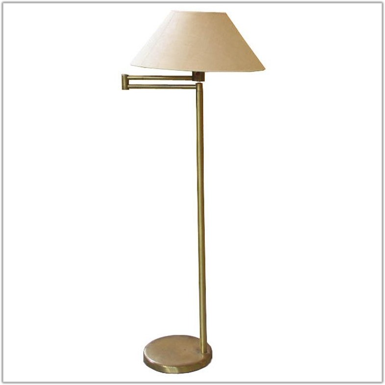 Floor Lamp Swing Arm Brass