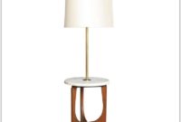 Modern Floor Lamp With Attached Table Modern Floor Lamp With Attached Table