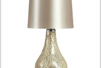 Teal Blue Glass Mosaic Jar Table Lamp Teal Blue Glass Mosaic Jar Table Lamp