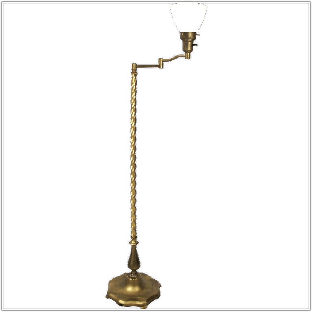 Vintage Floor Lamp With Swing Arm