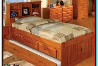 Captain Bed With Trundle And Bookcase Captain Bed With Trundle And Bookcase