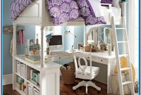Full Loft Bed With Desk White Full Loft Bed With Desk White