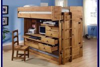 Full Size Loft Bed With Desk Underneath Plans Full Size Loft Bed With Desk Underneath Plans