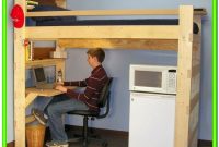 Loft Bed With Desk Underneath Diy Loft Bed With Desk Underneath Diy