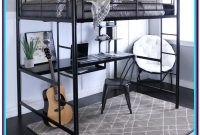 Metal Full Loft Bed With Desk Underneath Metal Full Loft Bed With Desk Underneath