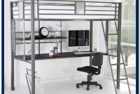 Metal Loft Bed With Desk And Futon Chair Metal Loft Bed With Desk And Futon Chair