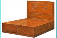 Queen Size Platform Bed With Drawers Queen Size Platform Bed With Drawers