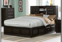 Queen Storage Bed Frame With Bookcase Headboard Queen Storage Bed Frame With Bookcase Headboard