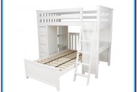 Twin Loft Bed With Desk White Twin Loft Bed With Desk White