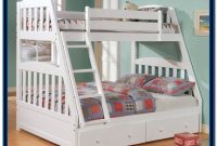 Twin Over Full Bunk Bed With Storage White Twin Over Full Bunk Bed With Storage White