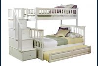 Twin Over Full Bunk Bed With Trundle White Twin Over Full Bunk Bed With Trundle White