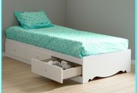 Twin Size Platform Bed With Drawers Twin Size Platform Bed With Drawers